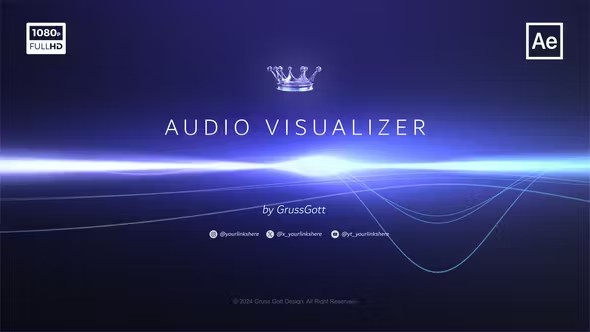 【AE模板】音频可视化音乐频谱波形效果动画 Audio Visualizer