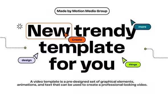 【AE模板】专业时尚商业活动个人媒体品牌宣传开场动画 Trendy Typography Intro