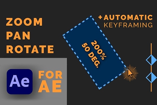 【AE脚本】自由拖拽动态模糊旋转缩放工具 Drag Zoom Pro for AE v1.0.0