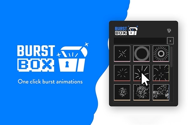 【AE脚本】一键快速制作爆炸波形MG图形动画 BurstBox v1.1 +使用教程