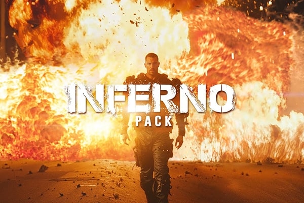 【4K视频素材】146个史诗电影爆炸火焰汽车燃烧特效合成动画 BigFilms – Inferno Blockbuster Pack