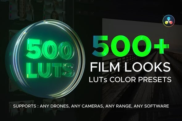【调色预设】510组好莱坞电影视频婚礼风光无人机摄影调色LUT预设 LUT Color Presets