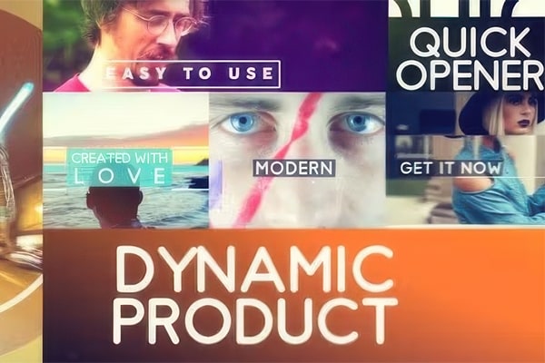 【AE模板】时尚快闪幻灯片图文展示开场动画(含模板音乐) Quick Opener