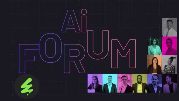 【AE模板】论坛会议呼出线条指示标注嘉宾头像人物介绍动画 Artificial Intelligence World Forum Promo