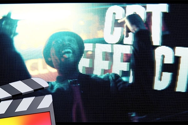 【FCPX插件】11种复古CRT电视显示器屏幕故障条纹干扰特效 Ryan Nangle – CRT TV Effect 汉化版