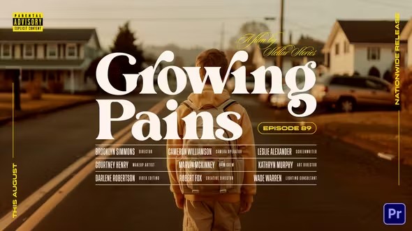 【PR模板】6款时尚大气影院电影片名标题动画 Conor Cinematic Titles