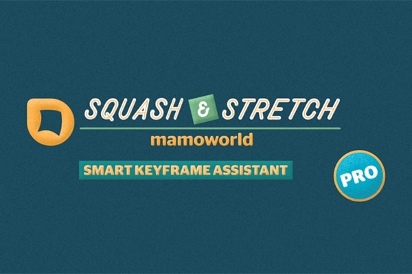 【AE脚本】MG趣味卡通风格挤压拉伸动作预设+音效库 Squash & Stretch Pro v1.2.004 +使用教程