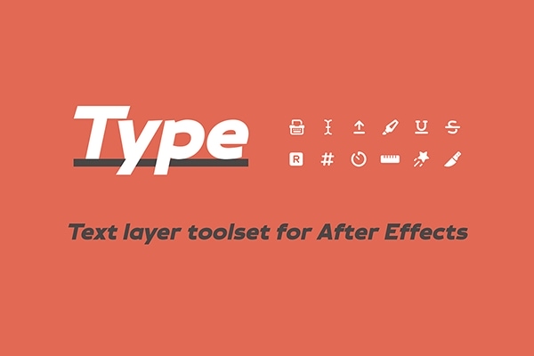 【AE脚本】文本标题高亮闪烁打字机效果拆分计数特效动画脚本 Type v1.6 汉化版 +使用教程