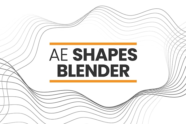 【AE脚本】形状图形路径偏移混合动画特效 AE Shapes Blender v1.2.1 +使用教程