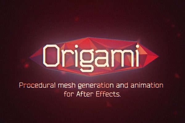 【AE脚本】网格碎片折纸MG动画生成工具 Origamit v1.4.0 +视频教程