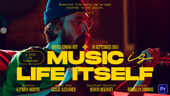 【PR模板】6款大气艺术电影片名标题排版动画 Artistic Cinematic Titles