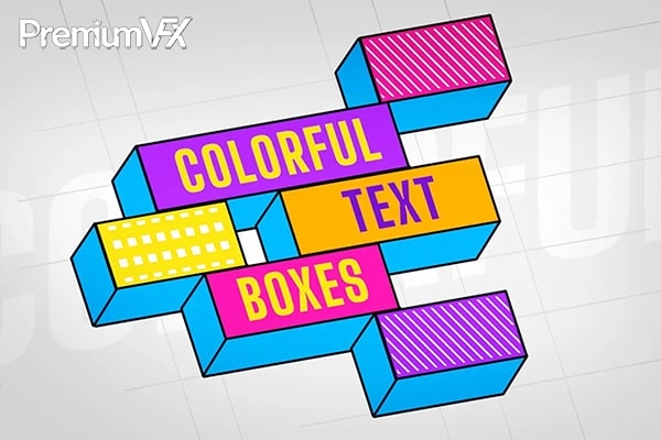 【FCPX插件】30个专业现代创意彩色文字标题动画 PremiumVFX – Colorful Text Boxes 汉化版
