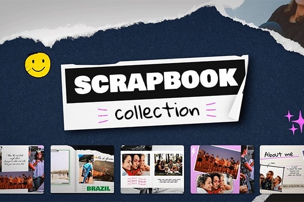 【FCPX插件】73个创意复古趣味手绘标签贴纸剪贴画翻阅动画 PremiumVFX – Scrapbook Collection 汉化版