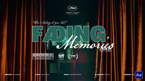 【AE模板】6款尖端大气时尚电影标题排版开场动画 Prima Cinematic Titles