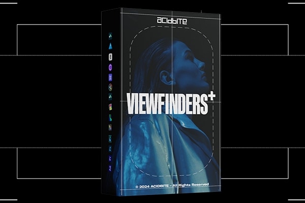 【4K视频素材】复古胶片相机对焦取景器线框叠加动画 Acidbite – Analog Viewfinders