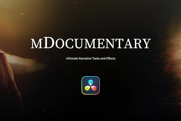 【达芬奇插件】72组叙事纪录片风格冻结帧叠加字体排版时间线转场效果预设 motionVFX – mDocumentary DVR 汉化版