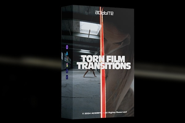 【4K视频素材】8个16MM胶片纹理扫描模拟遮罩转场动画视频素材 Acidbite – Torn Film Transitions