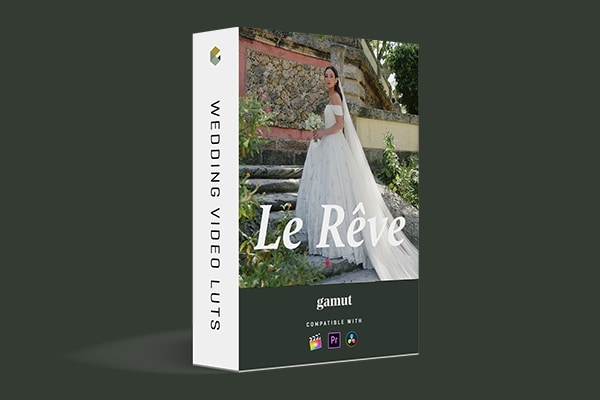 【调色预设】6款清新优雅冷绿色白色高光暖色黑白奢华婚礼人像LUT电影风格调色预设 Gamut – Le Reve