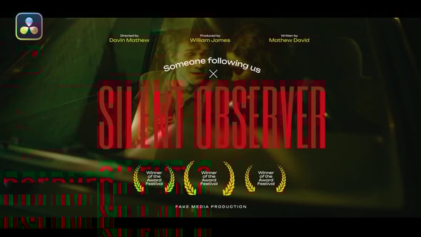 【达芬奇模板】51个简约优雅电影海报文字标题封面设计排版动画 Film Titles