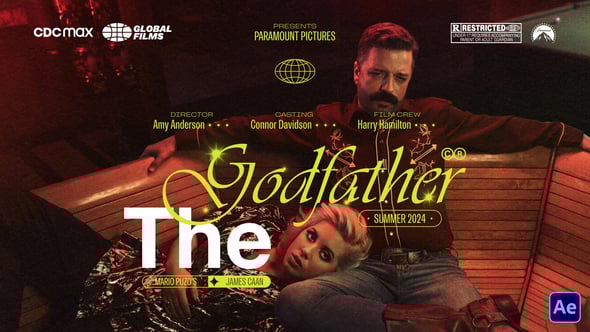 【AE模板】6款优雅大气时尚电影片名标题排版动画 Sunday Cinematic Titles