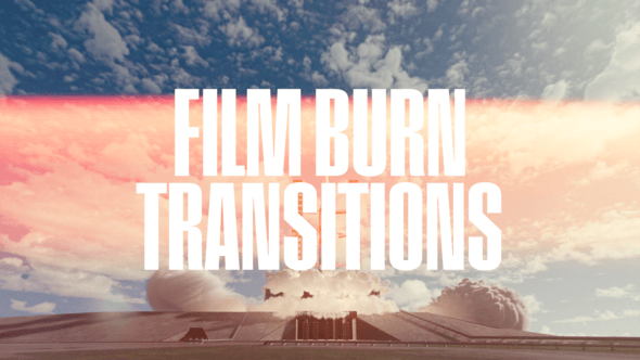 【FCPX插件】20种复古电影光效闪烁转场过渡预设 Film Burn Transitions 汉化版