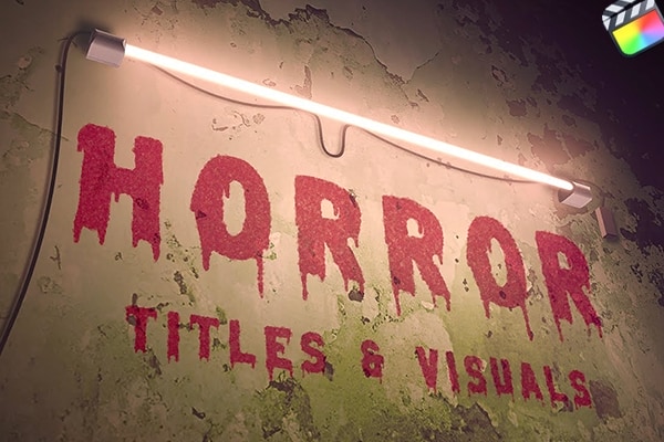 【FCPX插件】17个恐怖血腥犯罪现场惊悚灵异风格电影场景标题动画预设 Luca Visual FX – Horror 汉化版