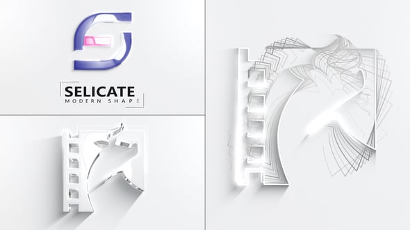 【AE模板】简约干净品牌LOGO徽标快速展示片头动画(版模板音乐) Quick Logo Reveal