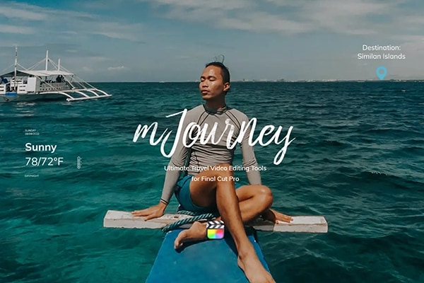 【FCPX插件】88个创意旅行游记VLOG短视频剪辑生活记录箭头图形文字标题动画转场预设 motionVFX – mJourney 汉化版