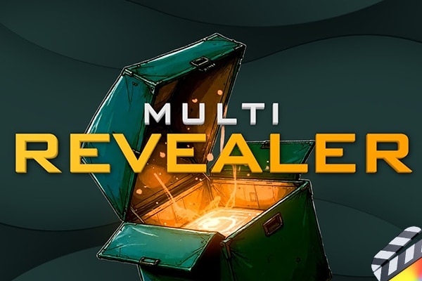 【FCPX插件】40个创意霓虹故障科技风游戏图形LOGO徽标动画 IF Motion – Multi Revealer 汉化版