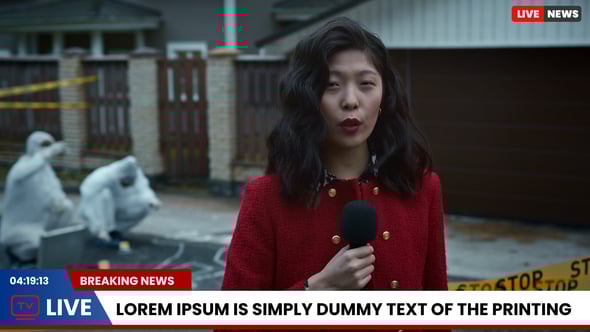 【达芬奇模板】电视广播新闻现场采访报道字幕条标题动画 News Titles Davinci Resolve Template