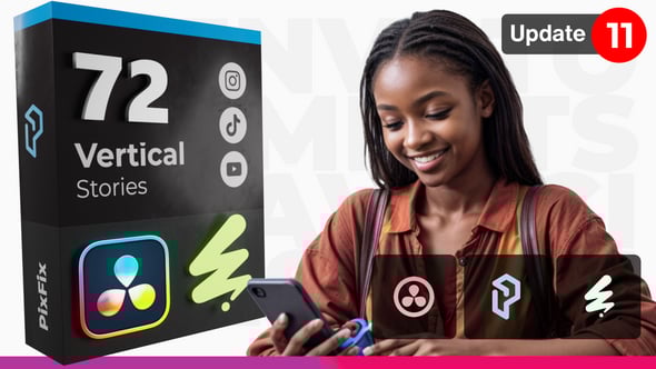 【达芬奇模板】简约潮流时尚INS风品牌故事个人媒体Vlog宣传图文排版动画 Instagram Stories – DaVinci Resolve (Upd. 10)