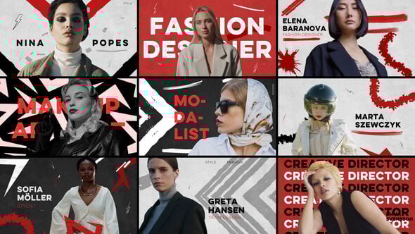 【AE模板】时尚现代动感故事片头冻结帧定格图文排版动画 Fashion Freeze Frame