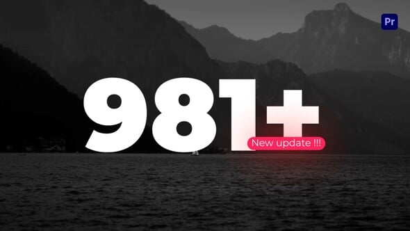 【PR模板】数字滚动翻页文字标题字幕动画(含模板音乐) Number Text Animation – PP