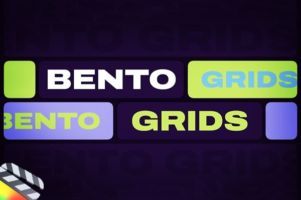 【FCPX插件】30个简约设计Bento风格画中画分屏图文排版动画预设 PremiumVFX – Bento Grids 汉化版