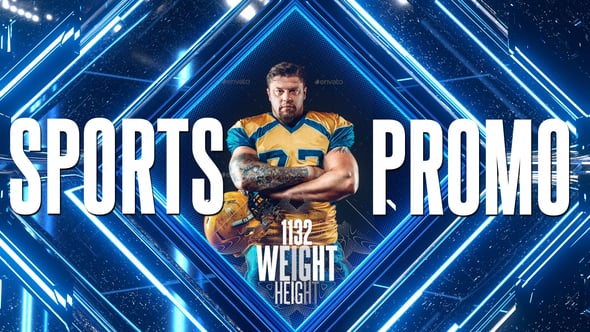 【AE模板】时尚图形体育运动员介绍活动宣传片包装片头动画 Sport Opener