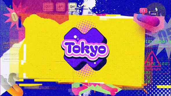 【AE模板】时尚潮流复古风格都市故障排版游戏MV故事宣传片头动画 Glitch Urban Package