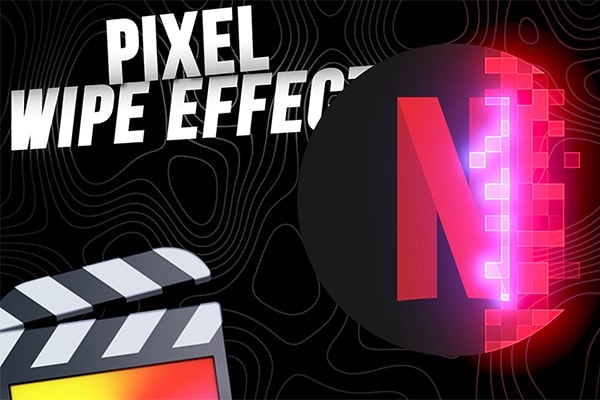 【FCPX插件】像素晶格马赛克扫描擦除视觉特效 Ryan Nangle – Pixel Scan Effect 汉化版