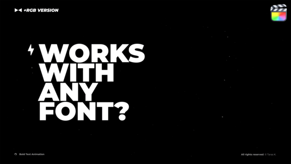 【FCPX插件】16款时尚粗体大标题文本动画 Bold Text Animation 汉化版