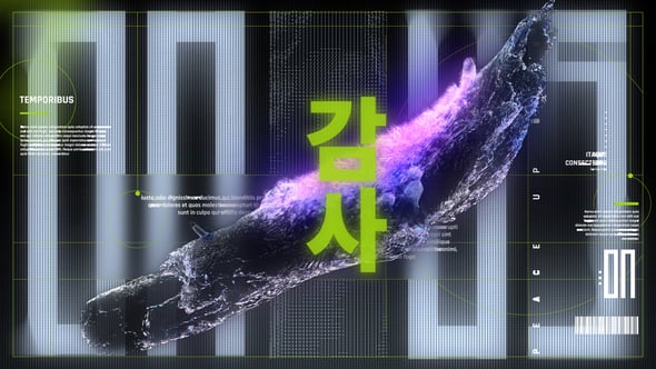 【AE模板】抽象概念创意图形科技感故障图文排版LOGO视频开场动画 Dark Glitch Intro