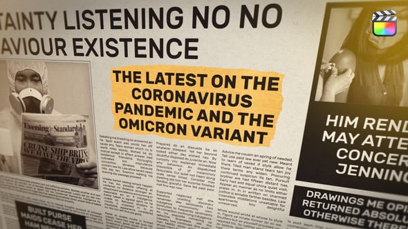 【FCPX模板】复古报纸新闻报道视频开场标题动画(含模板音乐) Newspaper News Intro 汉化版