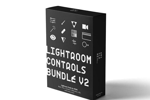 【FCPX插件】22套仿Lightroom色相饱和度白平衡色彩校正HSL视频调色工具合集 Lightroom Controls v2.4 汉化版