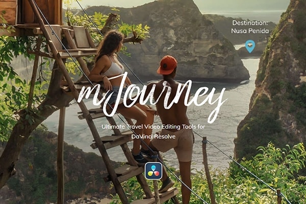 【达芬奇插件】88个创意旅行游记VLOG短视频剪辑生活记录箭头图形文字标题动画转场预设 motionVFX – mJourney DVR 汉化版