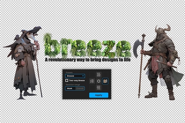 【AE脚本】快速制作微风摇曳摆动波浪动画效果 Breeze v1.0.1 汉化版 +使用教程