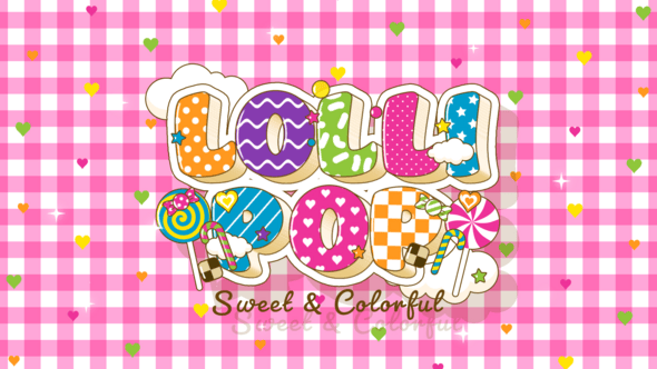 【AE模板】趣味活泼卡通甜美色彩风格标题文本动画 Candy Colorful Titles
