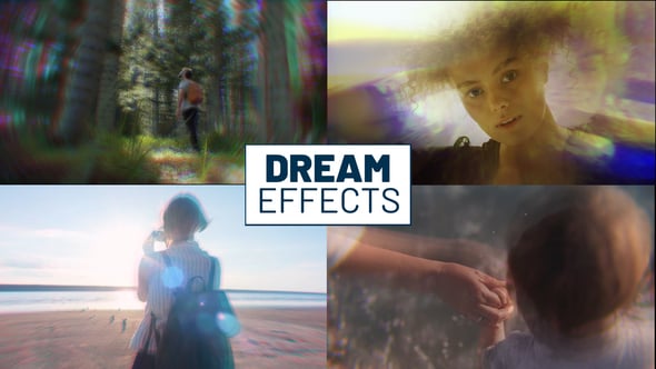 【达芬奇模板】8个迷幻梦境棱镜重影视觉特效预设 Dream Effects