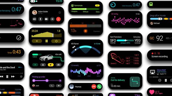【AE模板】苹果手机 iPhone 16灵动岛应用程序通知界面UI效果 Dynamic island phone interface