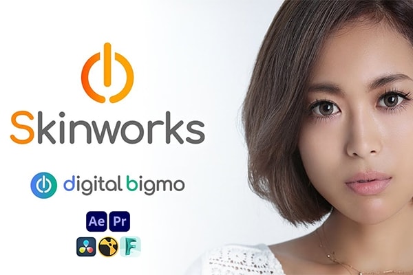 【AE/PR/达芬奇插件】智能人像磨皮祛斑美颜皮肤光泽美白修饰插件 Digital Bigmo – Skinworks 2024.11.00 Win/Mac汉化版