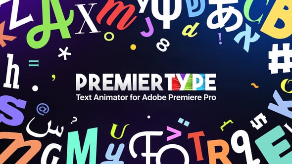【PR模板】潮流时尚简洁动态文本标题动画预设 PremierType | Text Animation Tool