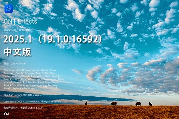 【软件/PS插件】功能强大的照片滤镜调色特效软件 ON1 Effects 2025.2（19.2.1.16909）Win/Mac中文版