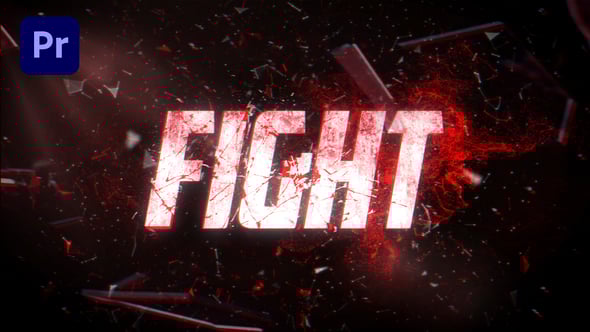 【PR模板】激情震撼拳击格斗活动赛事宣传片头标题动画 Fight Night | Trailer Titles